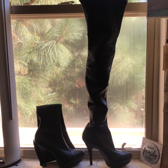alexander mcqueen thigh high boots